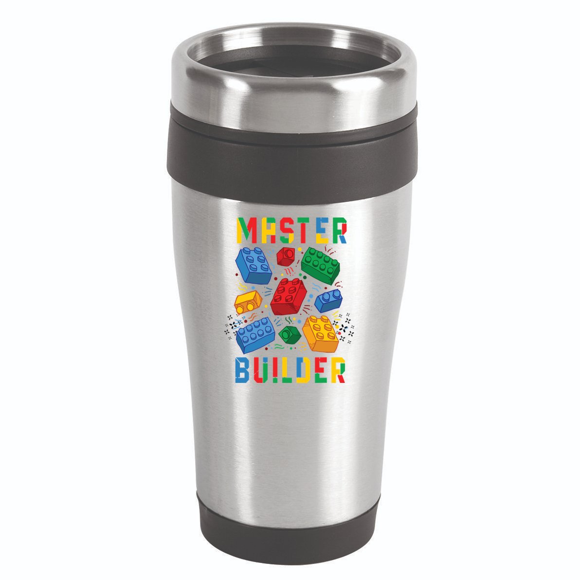 Brick Builder Funny Blocks Master Builder 16oz Travel Tumbler