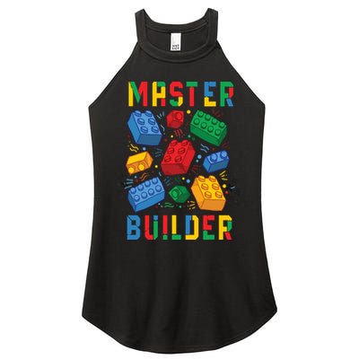 Brick Builder Funny Blocks Master Builder Women's Perfect Tri Rocker Tank