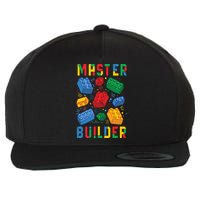 Brick Builder Funny Blocks Master Builder Wool Snapback Cap