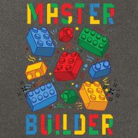 Brick Builder Funny Blocks Master Builder Cotton Canvas Backpack