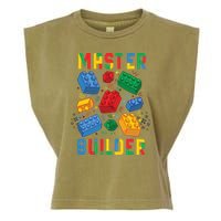 Brick Builder Funny Blocks Master Builder Garment-Dyed Women's Muscle Tee