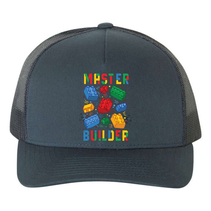 Brick Builder Funny Blocks Master Builder Yupoong Adult 5-Panel Trucker Hat