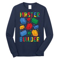 Brick Builder Funny Blocks Master Builder Long Sleeve Shirt