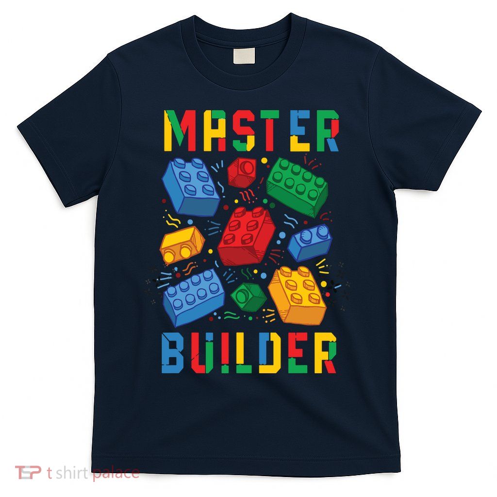 Brick Builder Funny Blocks Master Builder T-Shirt