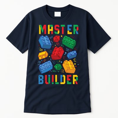 Brick Builder Funny Blocks Master Builder Tall T-Shirt