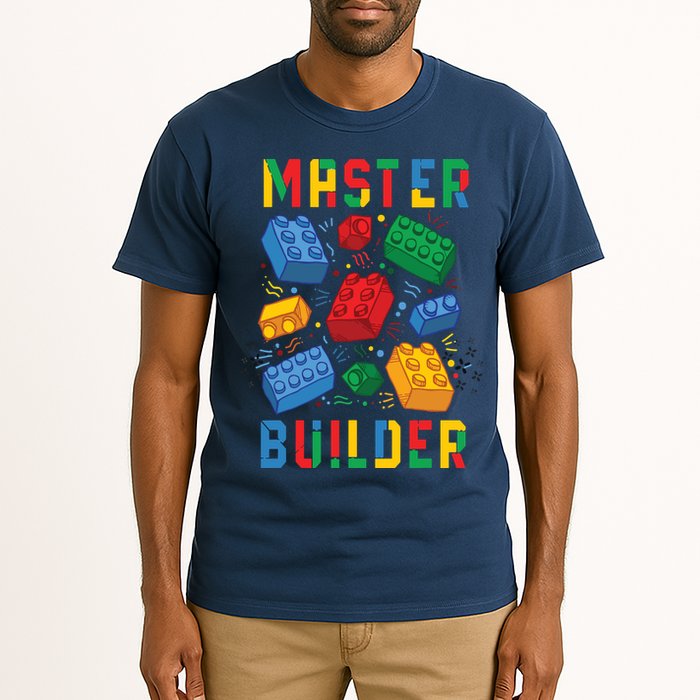 Brick Builder Funny Blocks Master Builder Tall T-Shirt