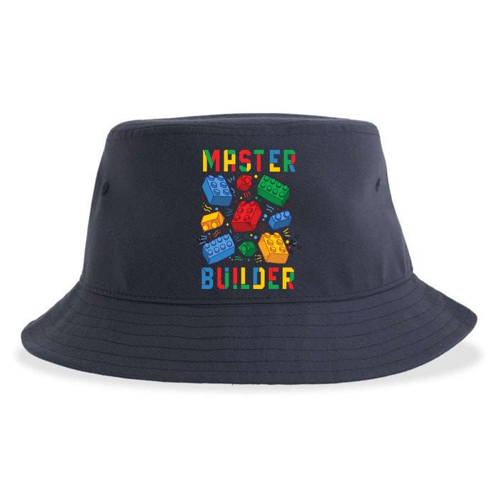 Brick Builder Funny Blocks Master Builder Sustainable Bucket Hat