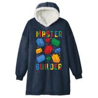 Brick Builder Funny Blocks Master Builder Hooded Wearable Blanket