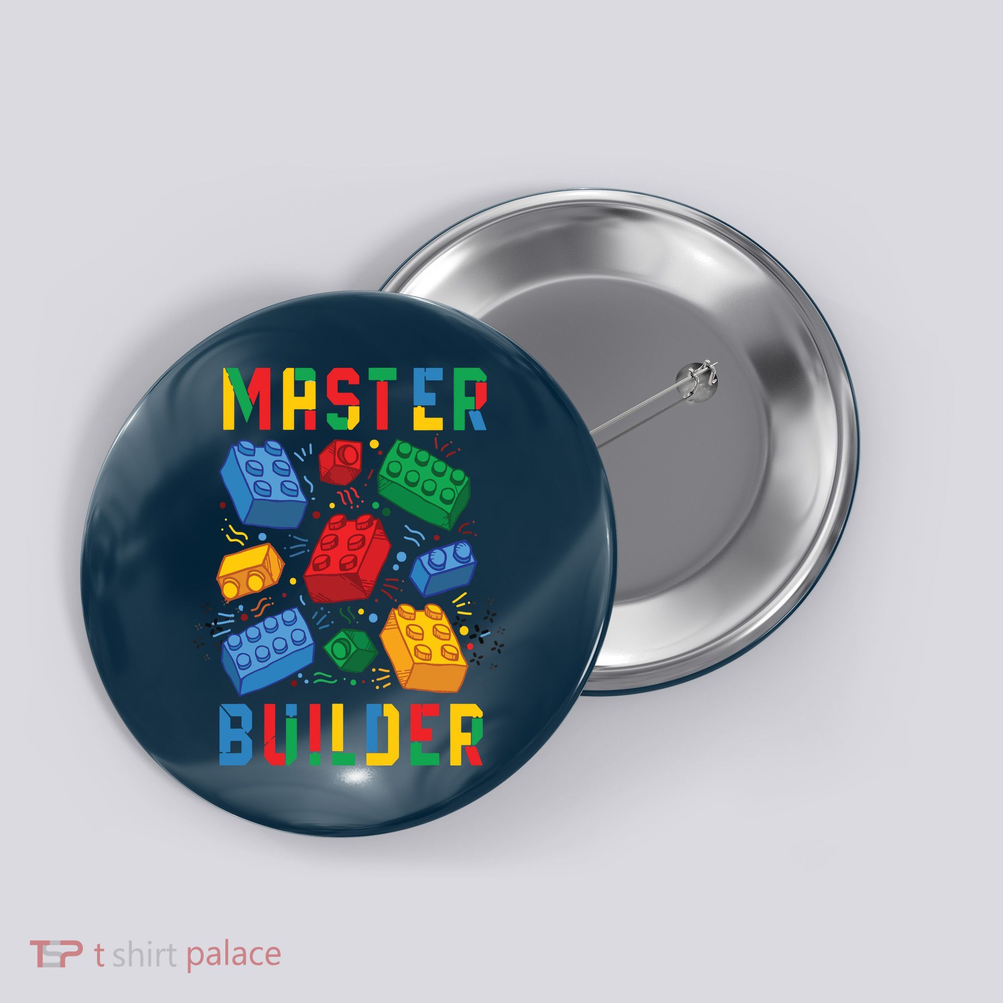 Brick Builder Funny Blocks Master Builder Button