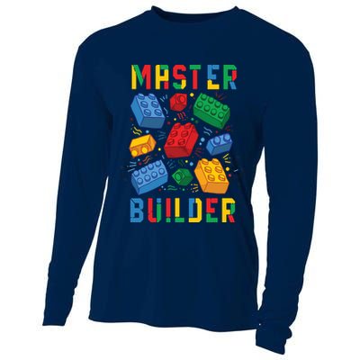 Brick Builder Funny Blocks Master Builder Cooling Performance Long Sleeve Crew
