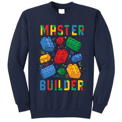 Brick Builder Funny Blocks Master Builder Tall Sweatshirt