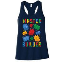 Brick Builder Funny Blocks Master Builder Womens Tank Top
