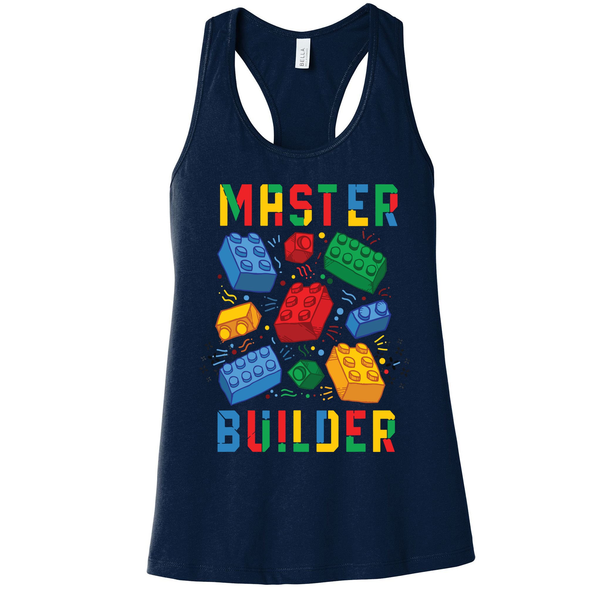 Brick Builder Funny Blocks Master Builder Womens Tank Top