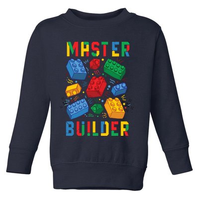 Brick Builder Funny Blocks Master Builder Toddler Sweatshirt