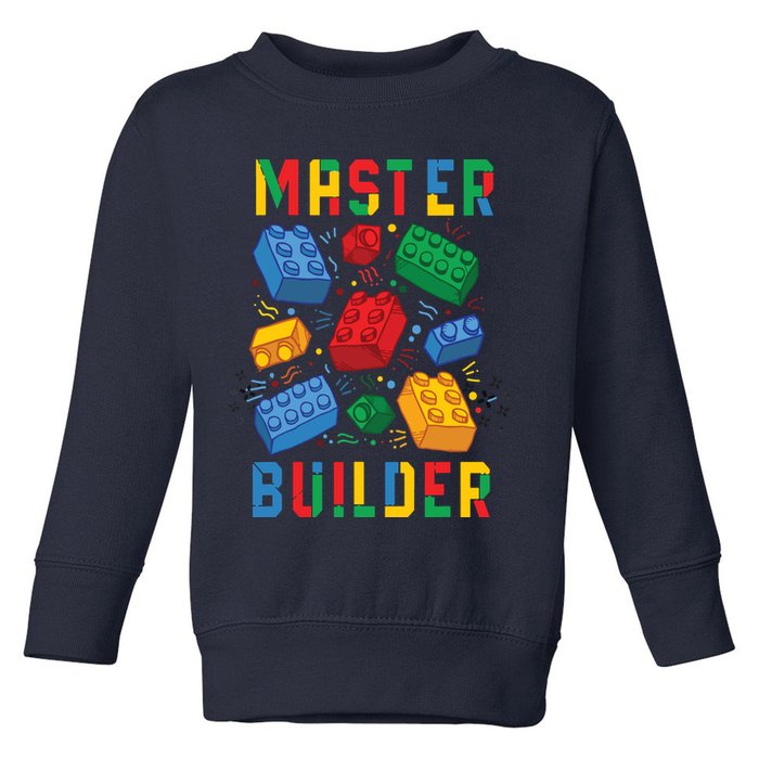 Brick Builder Funny Blocks Master Builder Toddler Sweatshirt