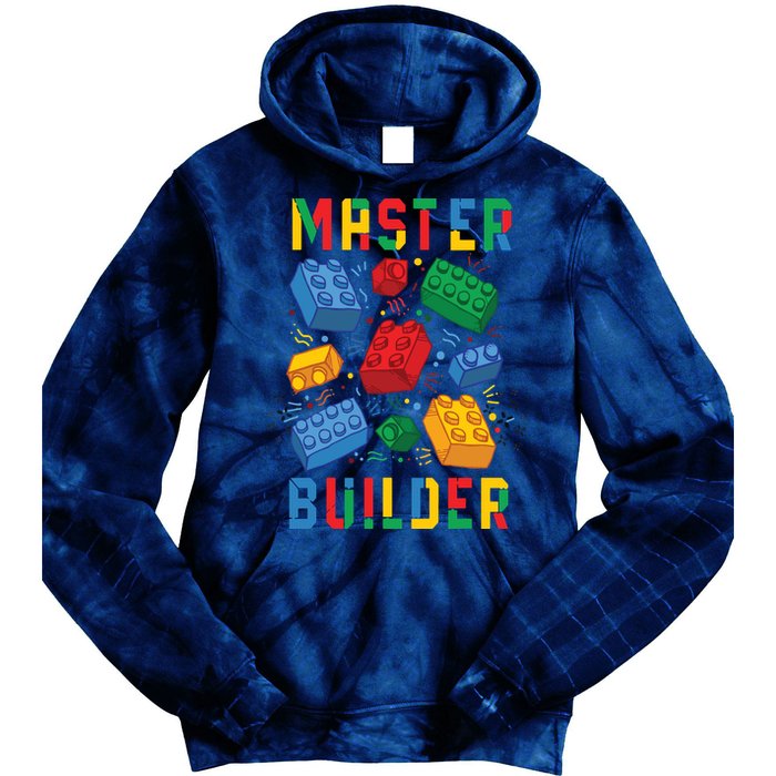 Brick Builder Funny Blocks Master Builder Tie Dye Hoodie