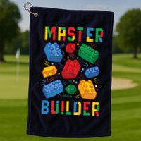Brick Builder Funny Blocks Master Builder Golf Towel