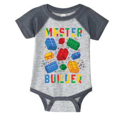 Brick Builder Funny Blocks Master Builder Infant Baby Jersey Bodysuit