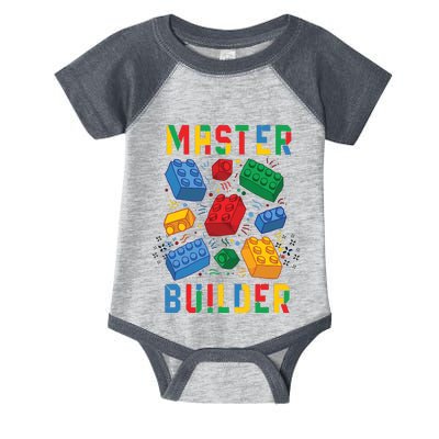 Brick Builder Funny Blocks Master Builder Infant Baby Jersey Bodysuit