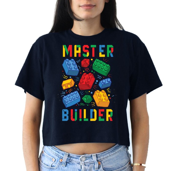 Brick Builder Funny Blocks Master Builder Crop Top