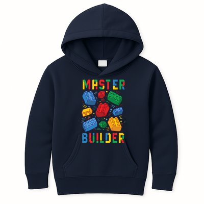 Brick Builder Funny Blocks Master Builder Kids Hoodie