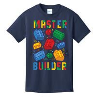 Brick Builder Funny Blocks Master Builder Kids T-Shirt