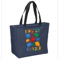 Brick Builder Funny Blocks Master Builder Zip Tote Bag