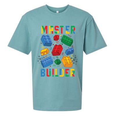 Brick Builder Funny Blocks Master Builder Sueded Cloud Jersey T-Shirt