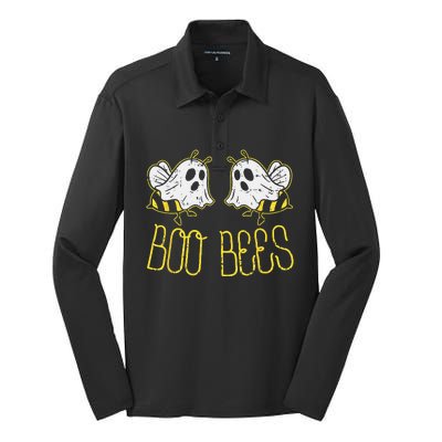 Boo Bees Funny Couples Halloween Costume For Adult Her Silk Touch Performance Long Sleeve Polo