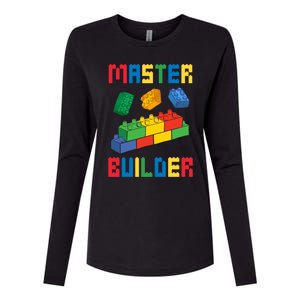 Brick Builder Funny Blocks Building Master Builder Toys Cute Gift Womens Cotton Relaxed Long Sleeve T-Shirt