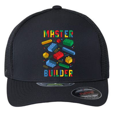 Brick Builder Funny Blocks Building Master Builder Toys Gift Flexfit Unipanel Trucker Cap