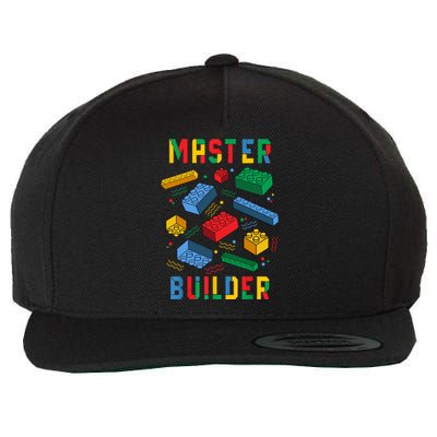 Brick Builder Funny Blocks Building Master Builder Toys Gift Wool Snapback Cap