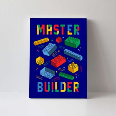 Brick Builder Funny Blocks Building Master Builder Toys Gift Canvas