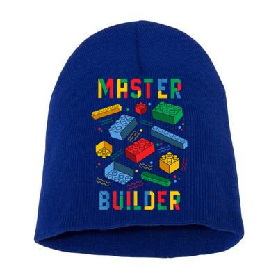 Brick Builder Funny Blocks Building Master Builder Toys Gift Short Acrylic Beanie