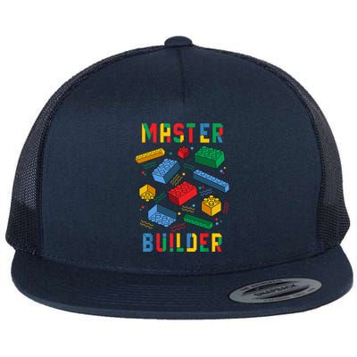 Brick Builder Funny Blocks Building Master Builder Toys Gift Flat Bill Trucker Hat