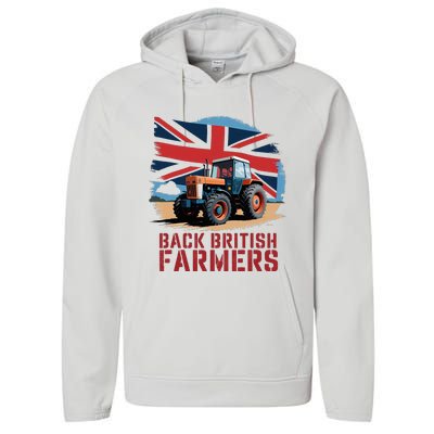 Back British Farmers Uk Farmers Protest Performance Fleece Hoodie