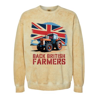 Back British Farmers Uk Farmers Protest Colorblast Crewneck Sweatshirt