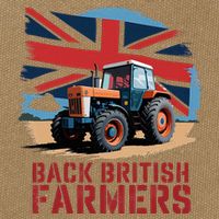 Back British Farmers Uk Farmers Protest Cotton Canvas Backpack