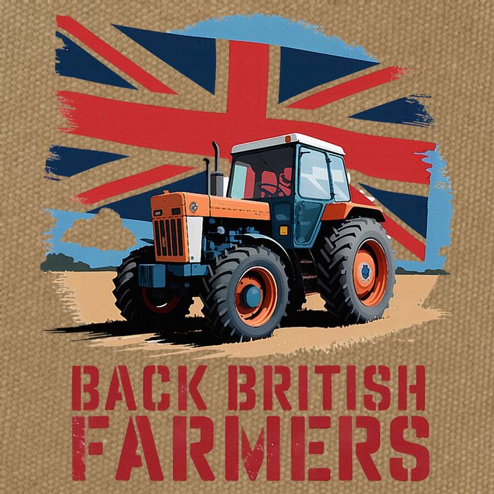 Back British Farmers Uk Farmers Protest Cotton Canvas Backpack