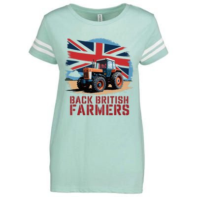 Back British Farmers Uk Farmers Protest Enza Ladies Jersey Football T-Shirt