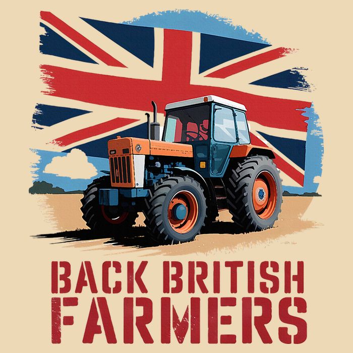 Back British Farmers Uk Farmers Protest Drawstring Bag