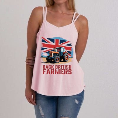 Back British Farmers Uk Farmers Protest Women's Strappy Tank