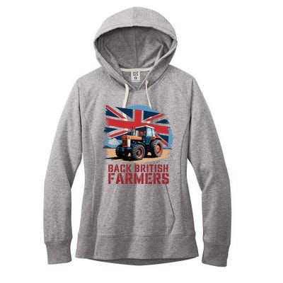 Back British Farmers Uk Farmers Protest Women's Fleece Hoodie