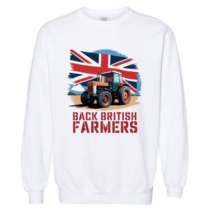 Back British Farmers Uk Farmers Protest Garment-Dyed Sweatshirt