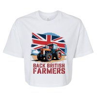 Back British Farmers Uk Farmers Protest Bella+Canvas Jersey Crop Tee