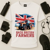 Back British Farmers Uk Farmers Protest Cooling Performance Crew T-Shirt