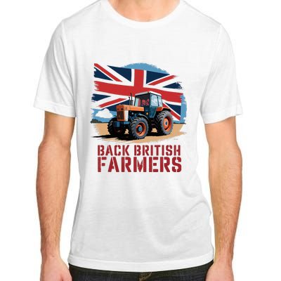 Back British Farmers Uk Farmers Protest Adult ChromaSoft Performance T-Shirt