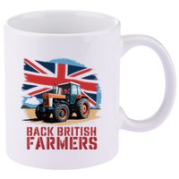 Back British Farmers Uk Farmers Protest 11oz C Handle Ceramic Mug