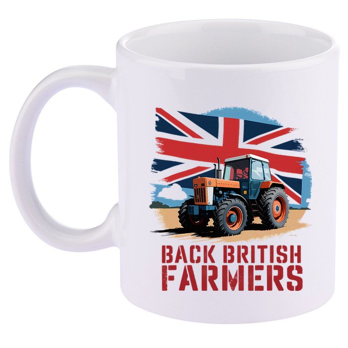 Back British Farmers Uk Farmers Protest 11oz C Handle Ceramic Mug