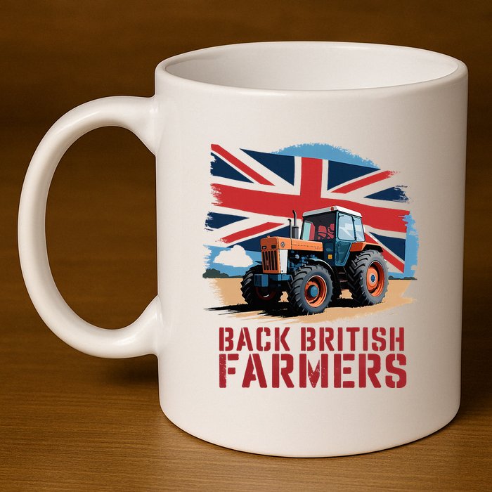 Back British Farmers Uk Farmers Protest 11oz C Handle Ceramic Mug